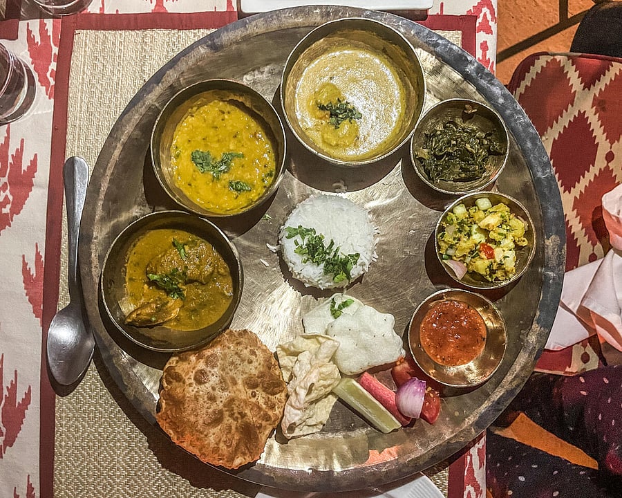 A Baiga thali. PHOTO BY AUTHOR