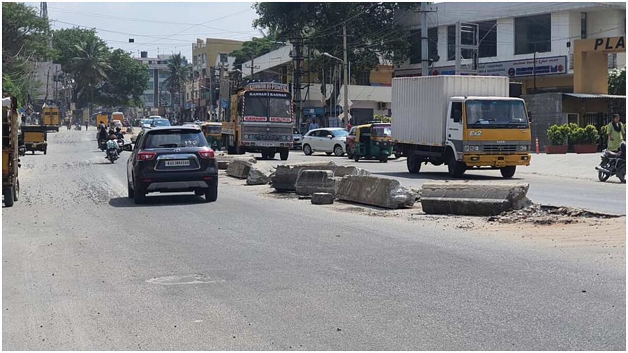 Malhotra said work has been going on for three months and the BBMP seldom responds to complaints from the public. Credit: Special Arrangement