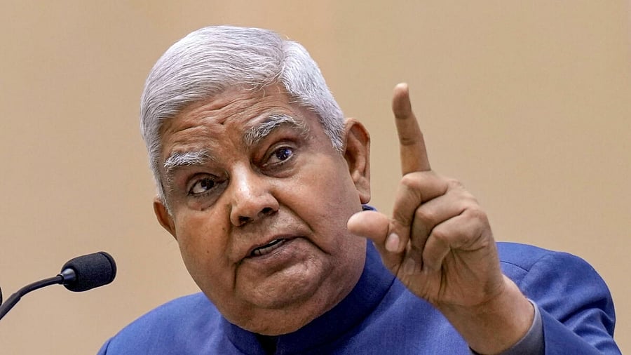 Rajya Sabha Chairman Jagdeep Dhankar. Credit: PTI Photo