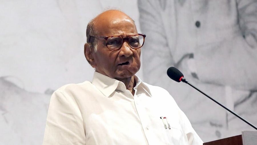 NCP's Sharad Pawar. Credit: IANS Photo