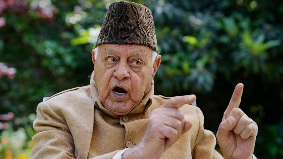 Jammu and Kashmir National Conference (JKNC) MP Farooq Abdullah. Credit: PTI 