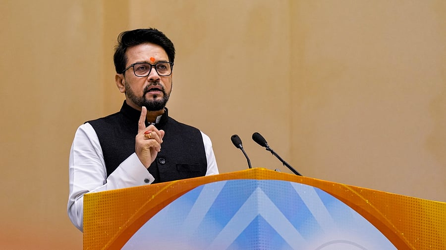 Union Minister for Information and Broadcasting Anurag Thakur. Credit: PTI Photo