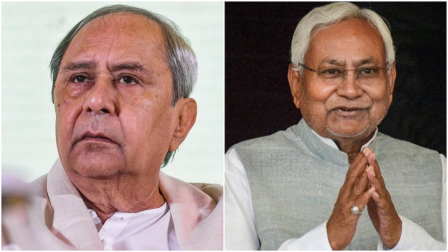 Naveen Patnaik (left); Nitish Kumar. Credit: PTI File Photos