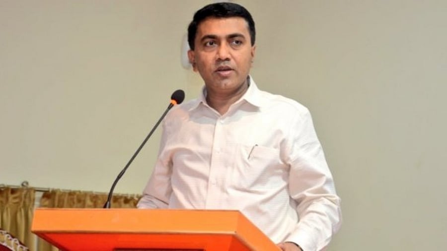 Goa CM Pramod Sawant. Credit: Twitter/@DrPramodSawant
