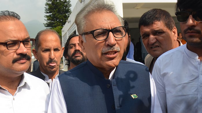 Pakistani President Arif Alvi. Credit: AFP File Photo