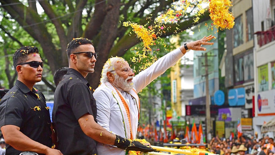 PM Modi threw himself into the campaign, but that was not enough. Credit: DH Photo