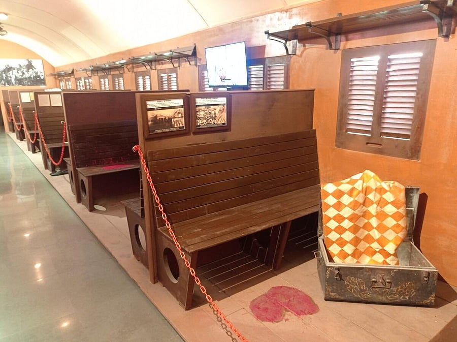 An installation depicting the horrors of the 'blood trains'. (Pic by author)