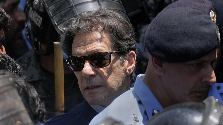 Pakistan's former prime minister Imran Khan. Credit: AP/PTI Photo