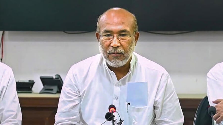 Manipur Chief Minister N. Biren Singh. Credit: PTI Photo