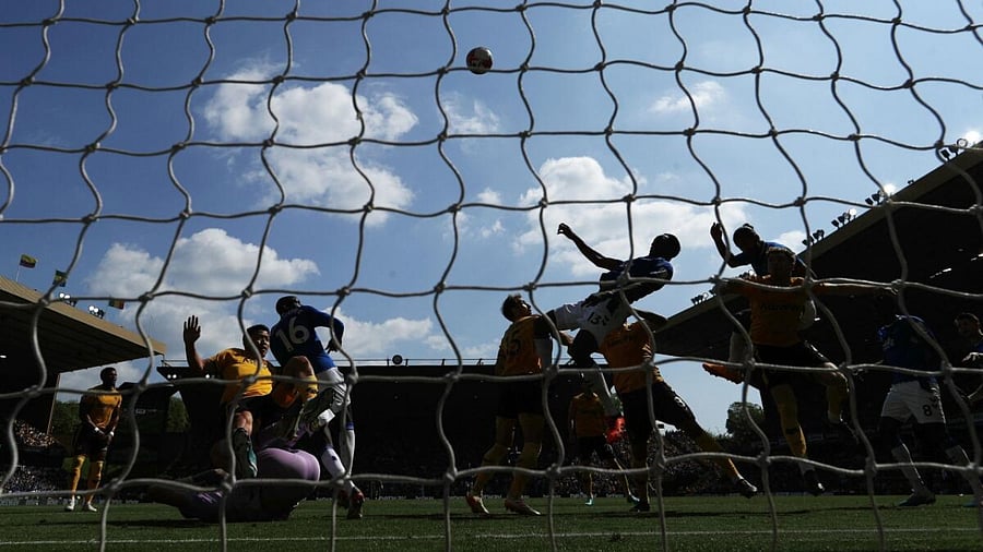 Everton's Yerry Mina in action. Credit: Reuters Photo