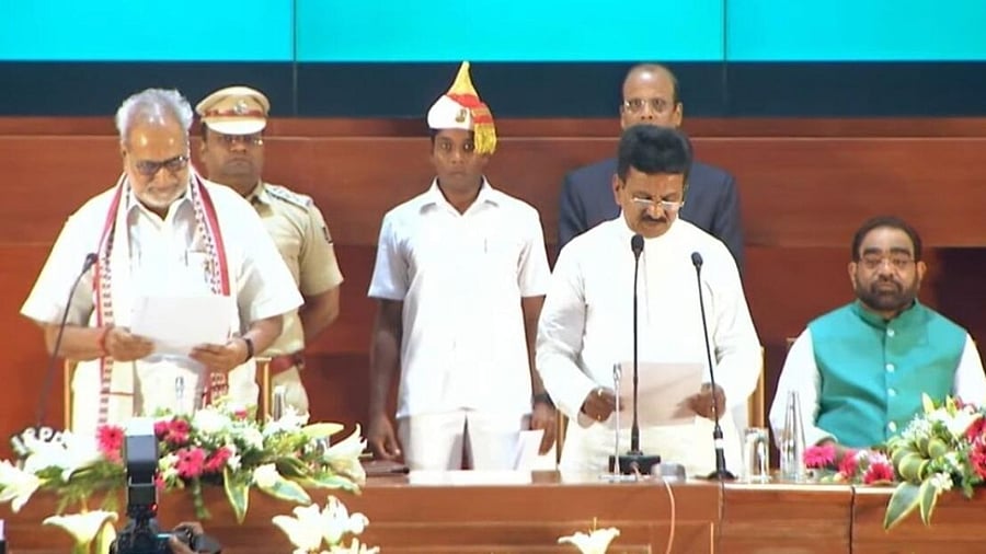 Odisha CM inducts three ministers in Cabinet. Credit: IANS Photo