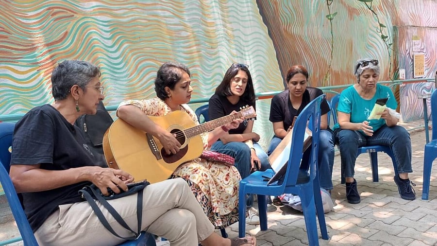 Residents participate in fun activities on the 'Conservancy 3A' lane. Credit: Special Arrangement