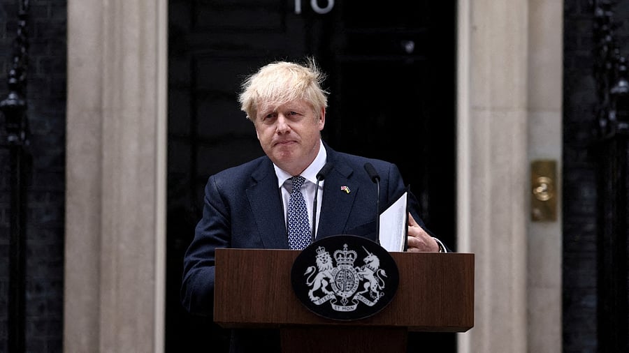 Former British Prime Minister Boris Johnson. Credit: Reuters Photo