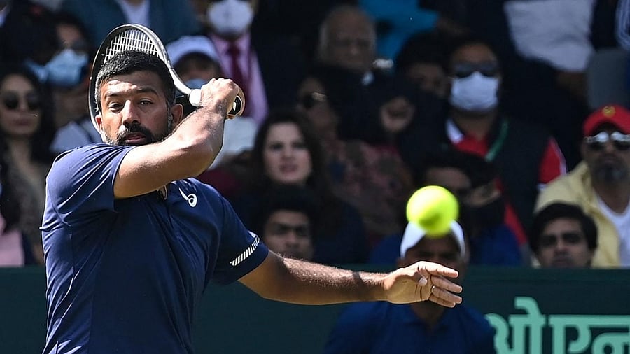 Indian tennis player Rohan Bopanna. Credit: AFP File Photo