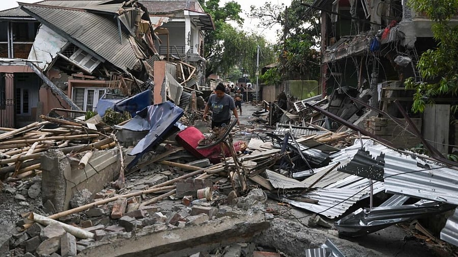 Aftermath of violence in Manipur. Credit: AFP Photo