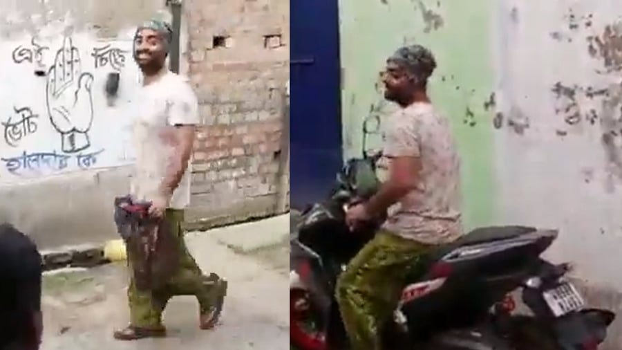 Video screengrab. Credit: Twitter/@SkAshik10882809