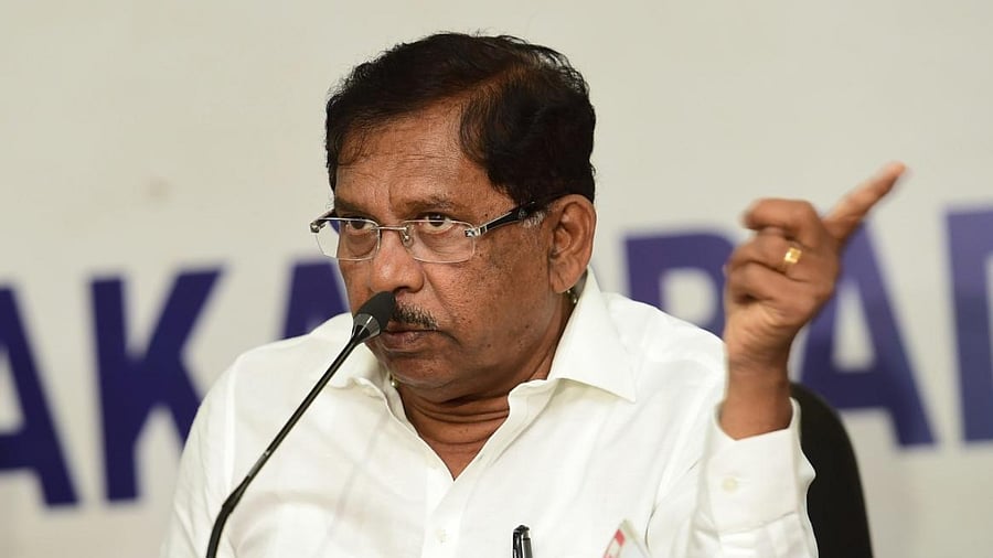 Congress minister G Parameshwara. Credit: PTI File Photo