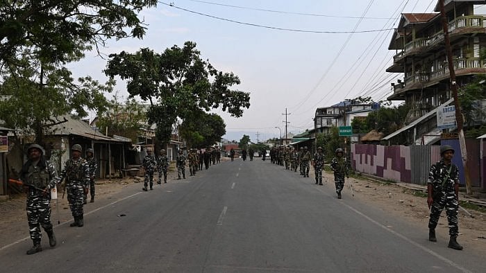 Around 10,000 Army and Assam Rifles jawans are currently deployed in the state. Credit: AFP File Photo