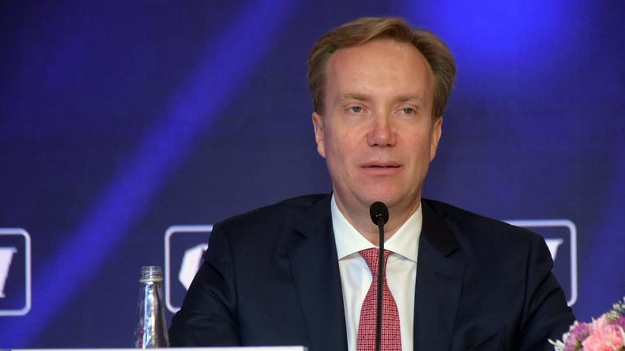 World Economic Forum (WEF) President Borge Brende. Credit: IANS Photo