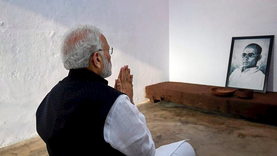 Prime Minister Narendra Modi at the Cellular Jail in Port Blair, December 30, 2018. Credit: PTI Photo