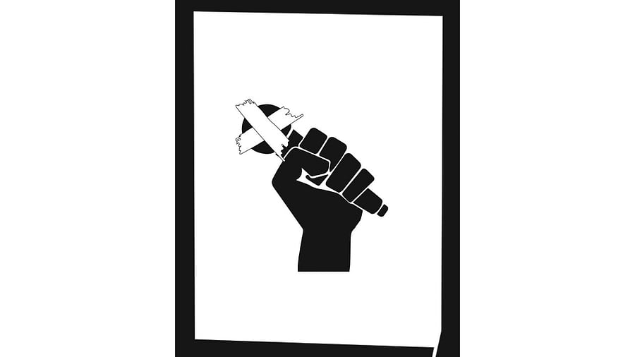 Freedom of speech. Credit: DH Illustration