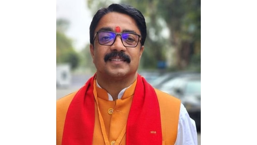 National convenor of Bajrang Dal Neeraj Doneria. Credit: Twitter/@NeerajDoneria