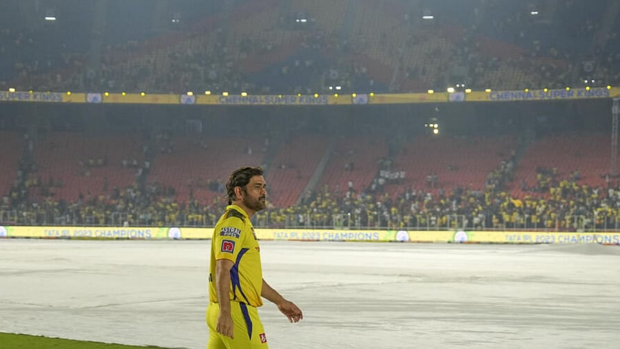 Chennai Super Kings captain M.S. Dhoni after winning the Indian Premier League (IPL) 2023, at the Narendra Modi Stadium in Ahmedabad, Tuesday, May 30, 2023. Credit: PTI Photo