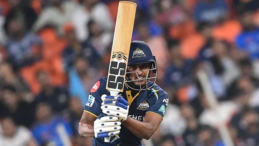 Gujarat Titans batter B Sai Sudharsan. Credit: AFP Photo