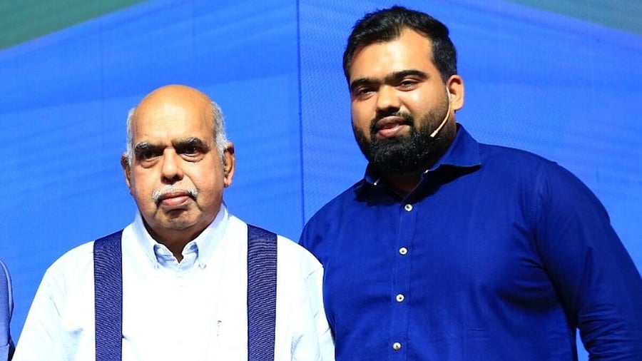 Raghunandan Srinivas Kamath, the founder of the brand and his son Siddhant Kamath. Credit: Special Arrangement