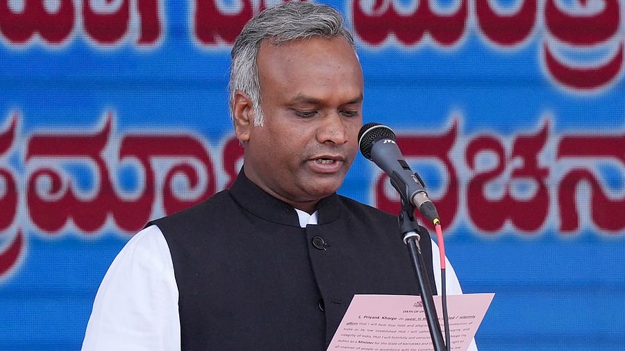 Priyank Kharge. Credit: PTI Photo