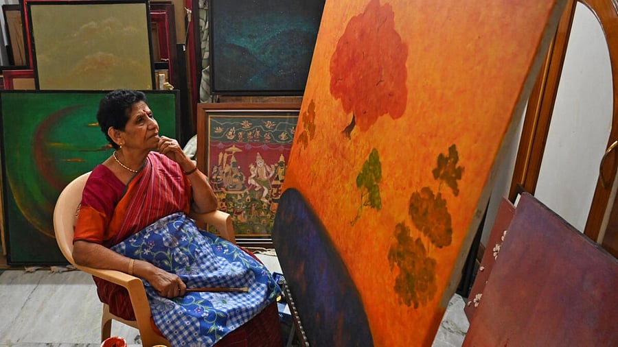 MJK is an artist who mixed and mingled with some of the finest artists of the time. Credit: Credit: DH Photo/Pushkar V