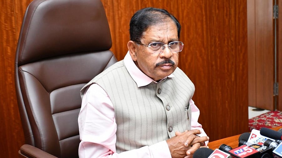Home Minister G Parameshwara. Credit: Special Arrangement