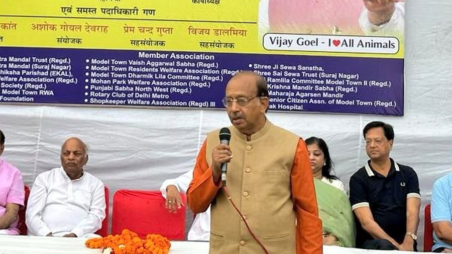 BJP leader Vijay Goel. Credit: Twitter/@VijayGoelBJP