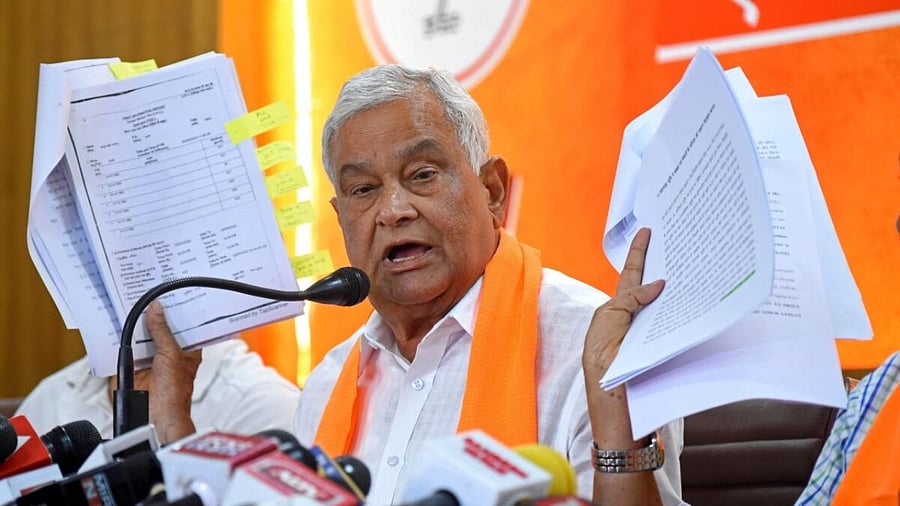 BJP's Rajya Sabha MP Kirodi Lal Meena. Credit: IANS Photo