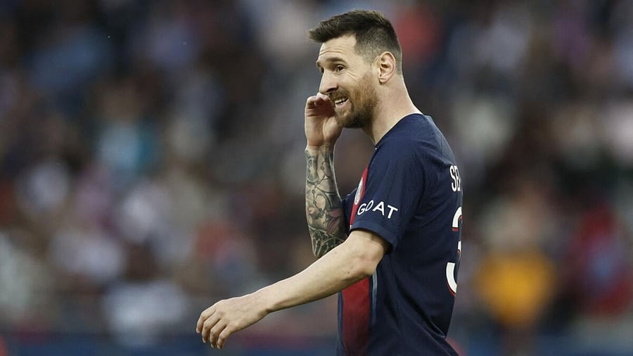 Lionel Messi during his time at PSG. Credit: Reuters Photo