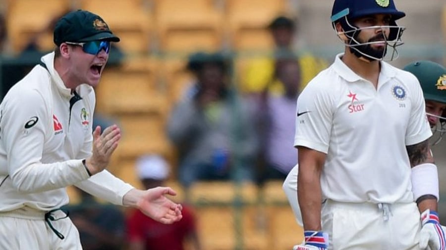 Steve Smith (L); Virat Kohli. Credit: PTI File Photo