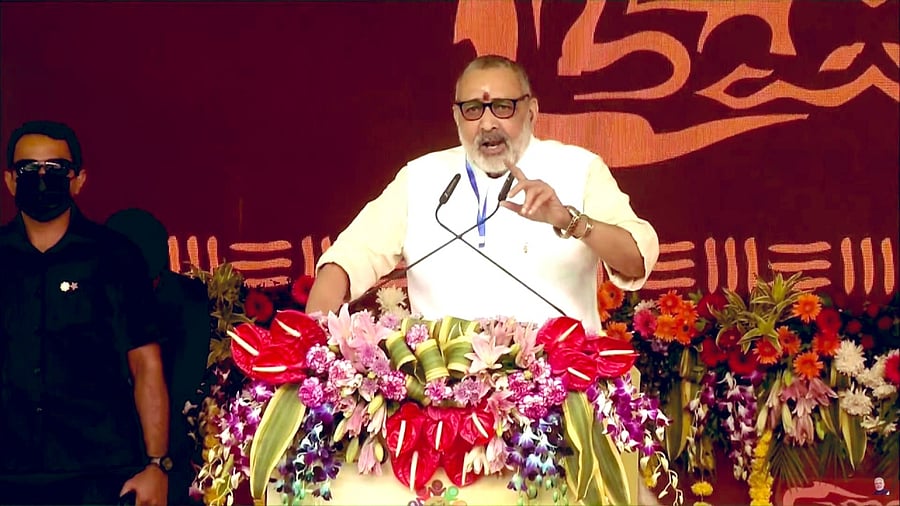 Union Minister Giriraj Singh. Credit: Twitter/@girirajsinghbjp