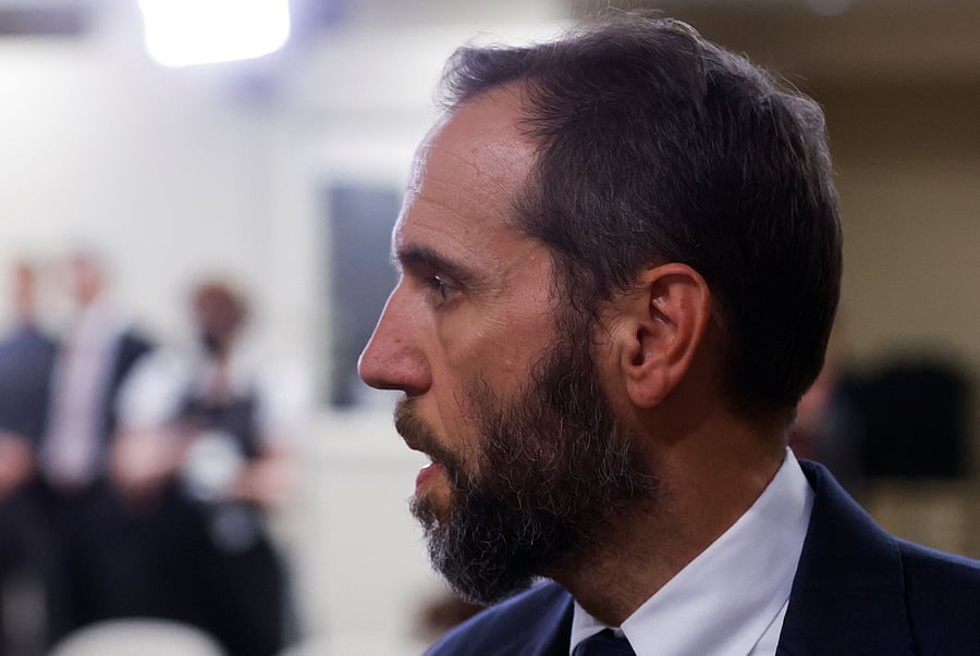 Special Counsel Jack Smith makes a statement to reporters about the federal charges against former President Donald Trump is seen in Washington. Credit: Reuters Photo