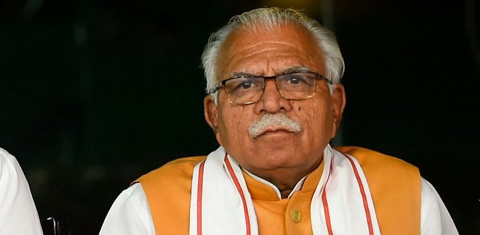 Haryana Chief Minister Manohar Lal Khattar. Credit: PTI Photo