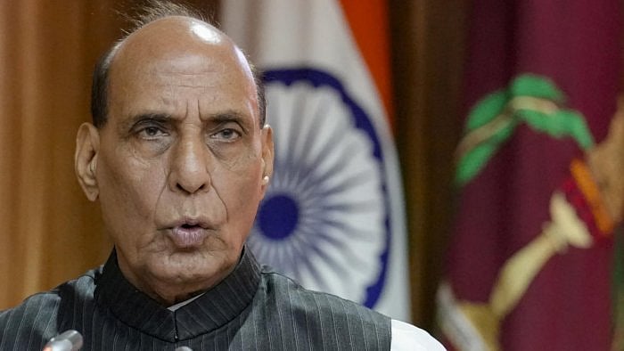 Defence Minister Rajnath Singh: Credit: PTI Photo