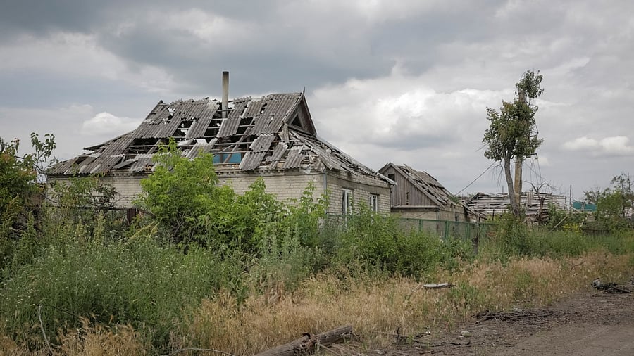 A view shows the newly liberated village Storozheve, amid Russia's attack on Ukraine, near the front line in Donetsk region, Ukraine June 14, 2023. Credit: Reuters Photo