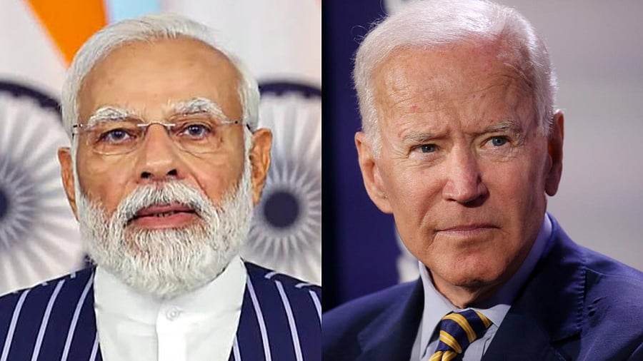 Narendra Modi, Joe Biden. Credit: PTI, Reuters Photo