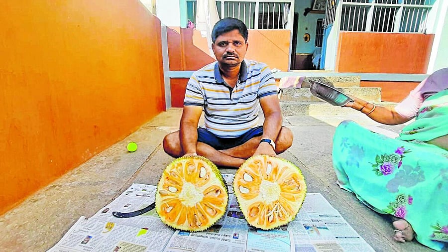 SS Paramesh with 'Siddu' jackfruit