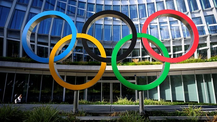 <div class="paragraphs"><p>Olympic Rings are pictured in front of The Olympic House, headquarters of the International Olympic Committee (IOC). </p></div>