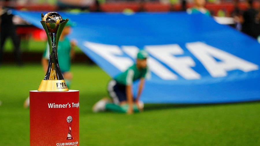 A view of the Club World Cup trophy. Credit: Reuters File Photo
