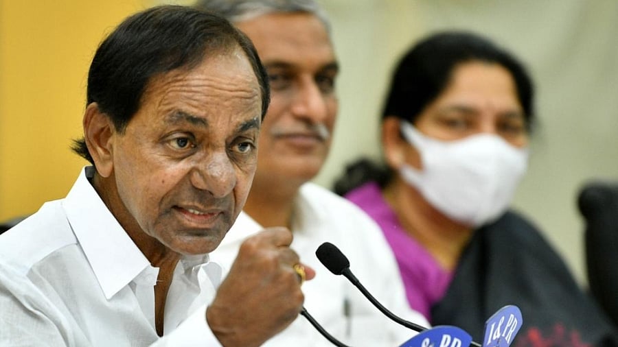 BRS leader K Chandrashekhar Rao. Credit: IANS Photo