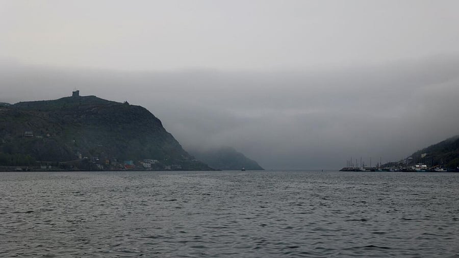 A fog descends on St John’s Harbour following the updates on the missing OceanGate Expeditions submersible, which was carrying five people to explore the wreck of the sunken Titanic, in St. John's, Newfoundland, Canada June 22, 2023. Credit: Reuters Photo