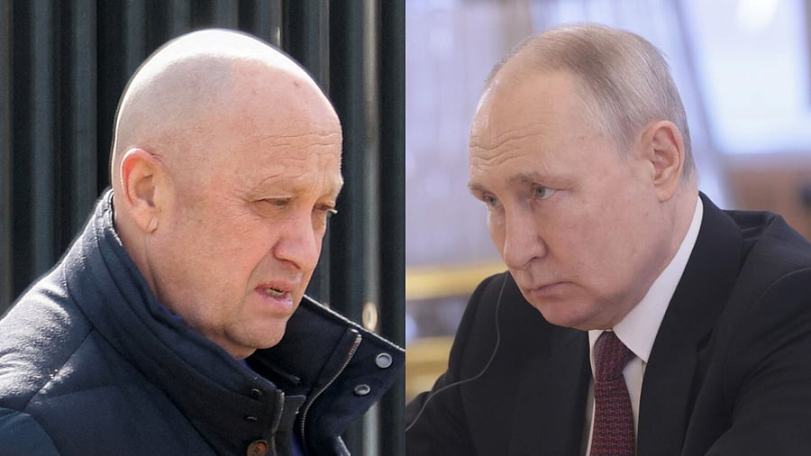 Yevgeny Prigozhin and Vladimir Putin. Credit: Reuters Photos