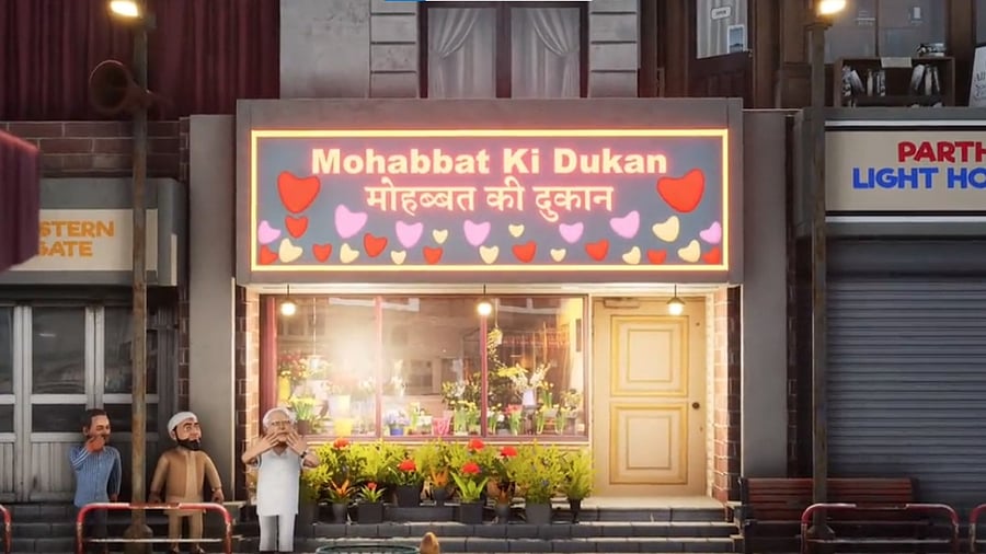 A screengrab from the uploaded video. Credit: Twiiter/@INCIndia