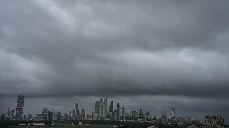 Mumbai: Monsoon clouds cover the city skyline, in Mumbai, Tuesday, June 27, 2023. Credit: PTI Photo